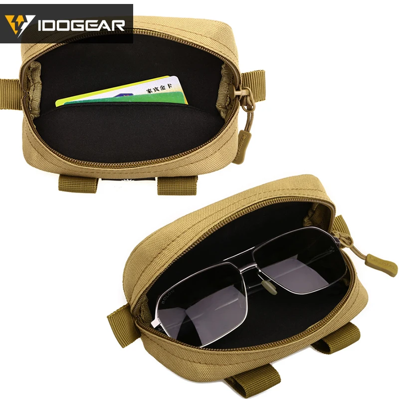 IDOGEAR-bolsa táctica Molle para gafas de caza, caja protectora a prueba de golpes, portátil, para exteriores, para acampar - imagen 2