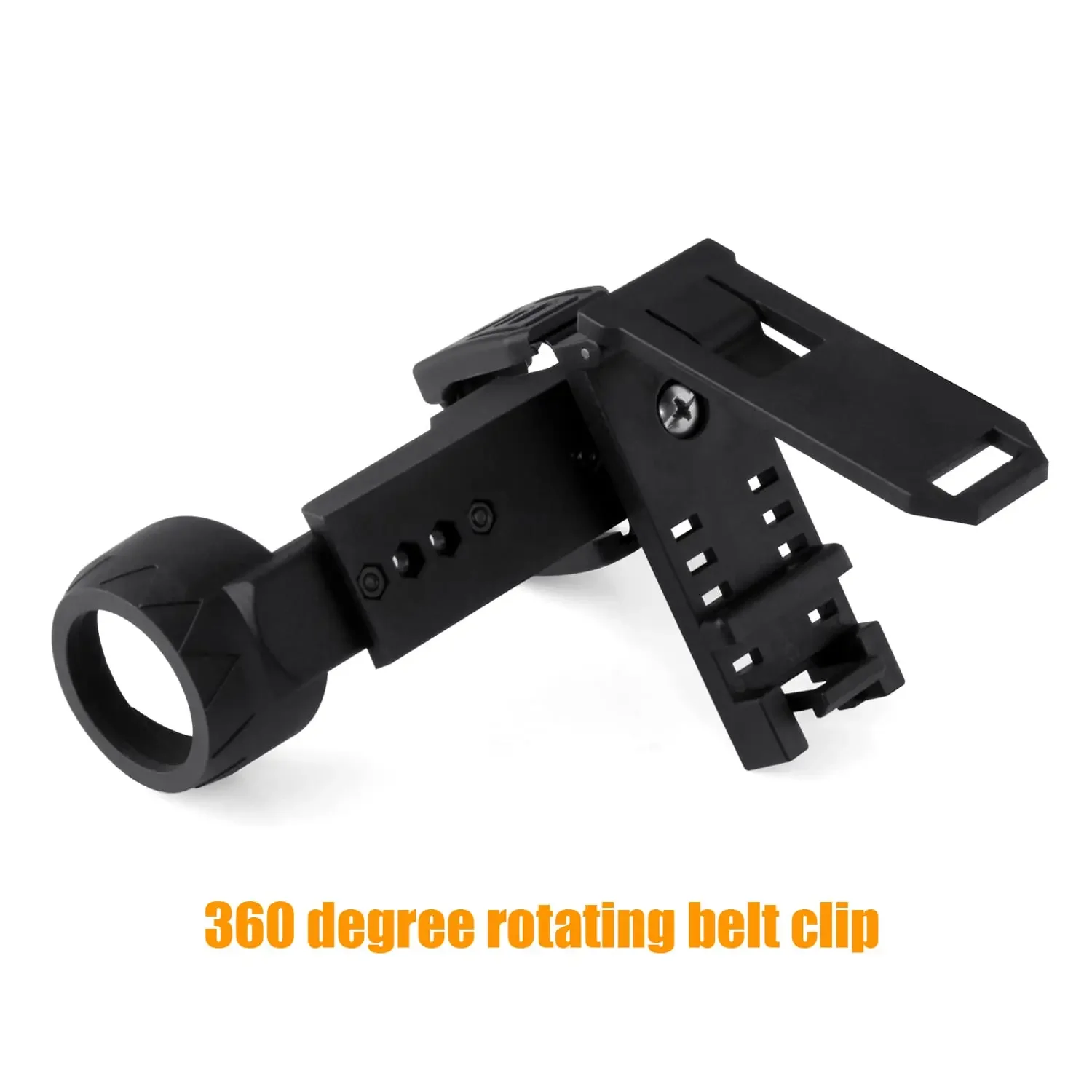 Soporte táctico para bastón, funda para pulverizador de pimienta, soporte para cinturón Molle, antivibración, linterna en aerosol de liberación rápida, estuche para bastón con cerradura - imagen 3