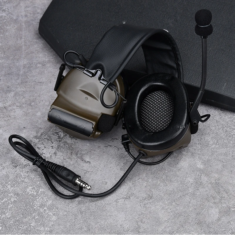 Auriculares tácticos C2 con micrófono y cancelación de ruido para tiro - imagen 2