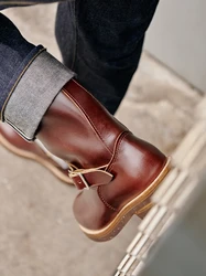 KOWM Botas de senderismo piel vacuna – Goodyear para hombre