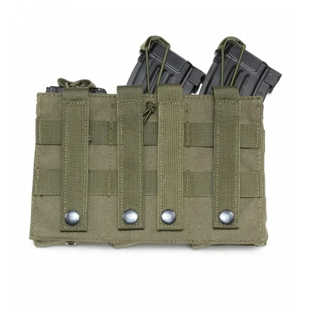 Bolsas tácticas Triple Molle para revistas Airsoft AK 7,62 5,56mm M4 AR 15 bolsa para Rifle Mag accesorios de caza - imagen 2