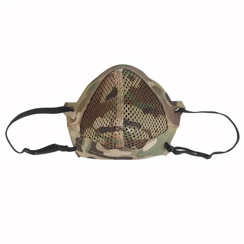 Máscara táctica MSK1 deportiva transpirable diseño de silicona máscaras de media cara multifuncionales para Airsoft caza ciclismo Camo Paintball - imagen 2