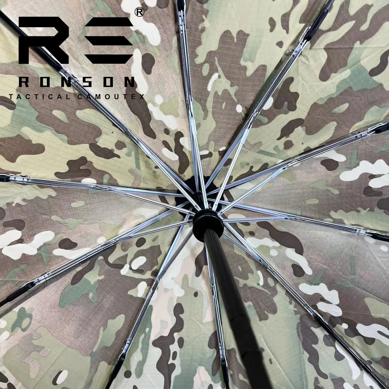 Paraguas táctico totalmente automático de alta calidad para hombres, Multicam plegable, a prueba de viento, reforzado, ventiladores militares, suministros para exteriores - imagen 4