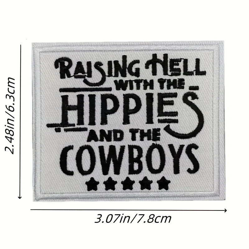 2 uds vaquero divertido Meme cita Vintage bordado parche para planchar pegatina para coser insignia perfecta para mochilas DIY, ropa de sombrero