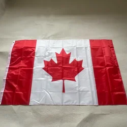 Bandera Canadá poliéster 90x150 cm con hoja de arce