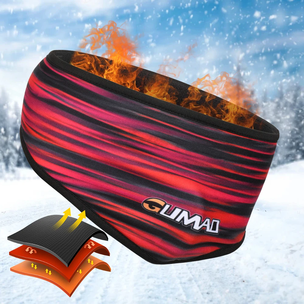 Banda de sudor deportiva más cálida para Yoga, Fitness, trote, ciclismo, bandas para la cabeza, orejetas antideslizantes, banda de seguridad, cinta para correr - imagen 2