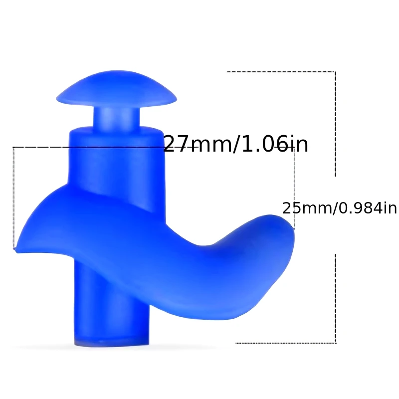 1 par de tapones para los oídos duraderos, tapones para los oídos clásicos de textura delicada, impermeables, accesorios de natación para trabajo ocupacional y Industrial U - imagen 4