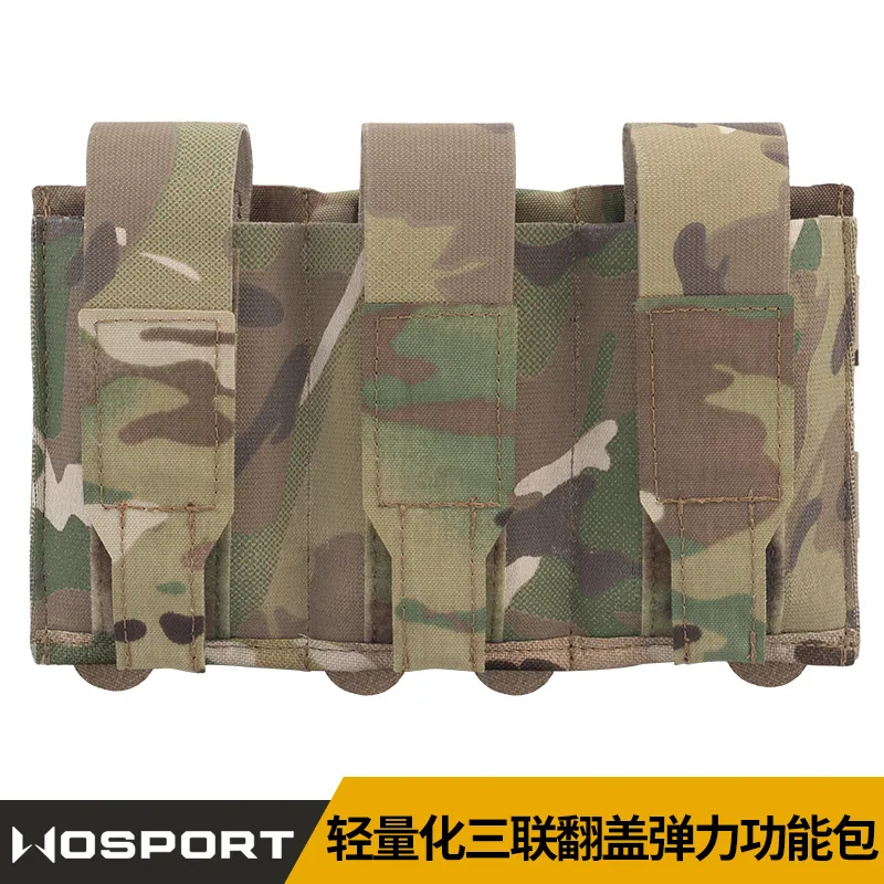 Paquete de accesorios montados en moho, accesorio ligero, Triple pliegue, elástico, camuflaje, 5,56/7,62 - imagen 2