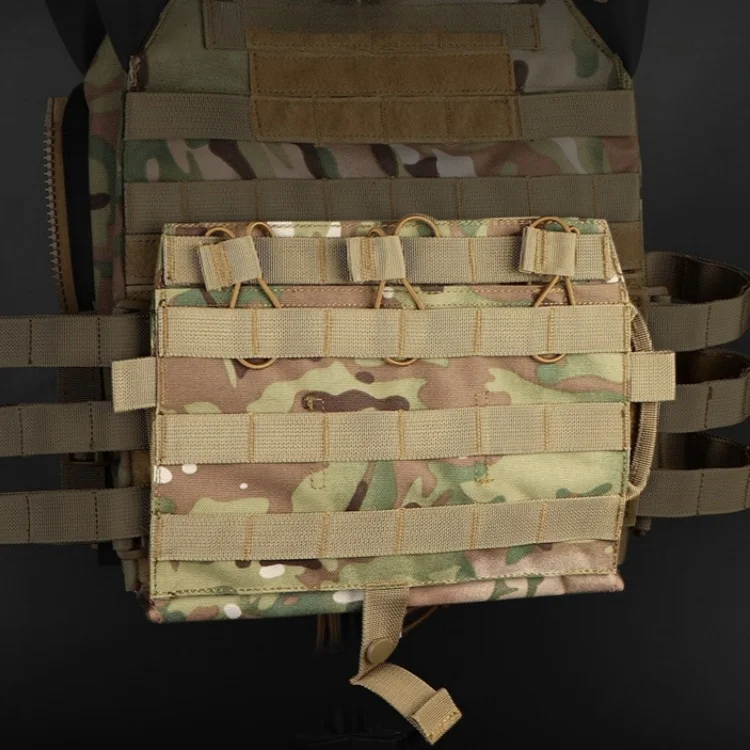 Paquete de accesorios delanteros para chaleco al aire libre Paquete triple estándar Equipo para exteriores Paquete de expansión MOLLE Material cuidadosamente seleccionado - imagen 3