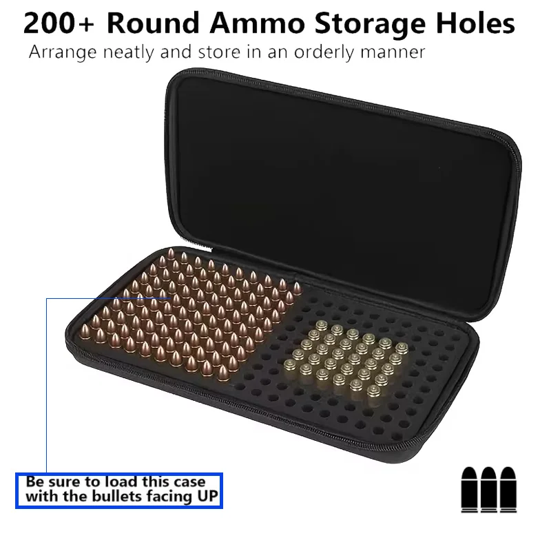 Caja municiones 9mm .22LR .223/5.56mm resistente para tiro - imagen 3