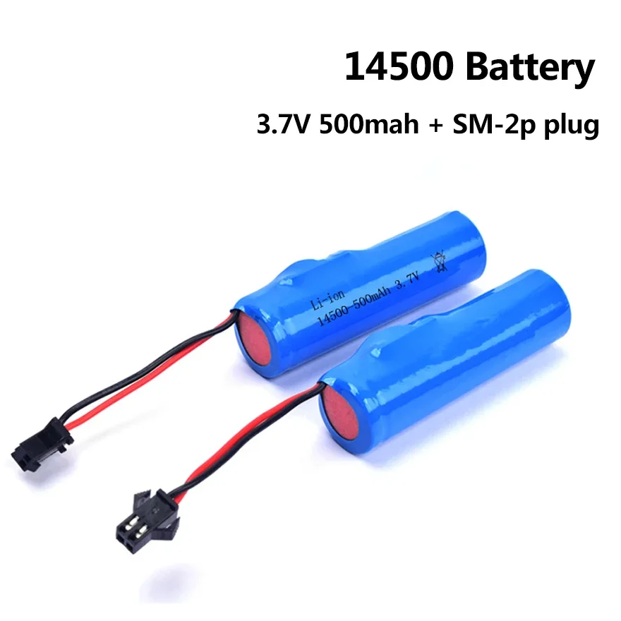 Batería de iones de litio 14500 para C2 D828 3,7 V 500mah batería recargable para JJRC acrobacias volquete coche barco tanque camión reemplazar accesorio de juguete - imagen 5