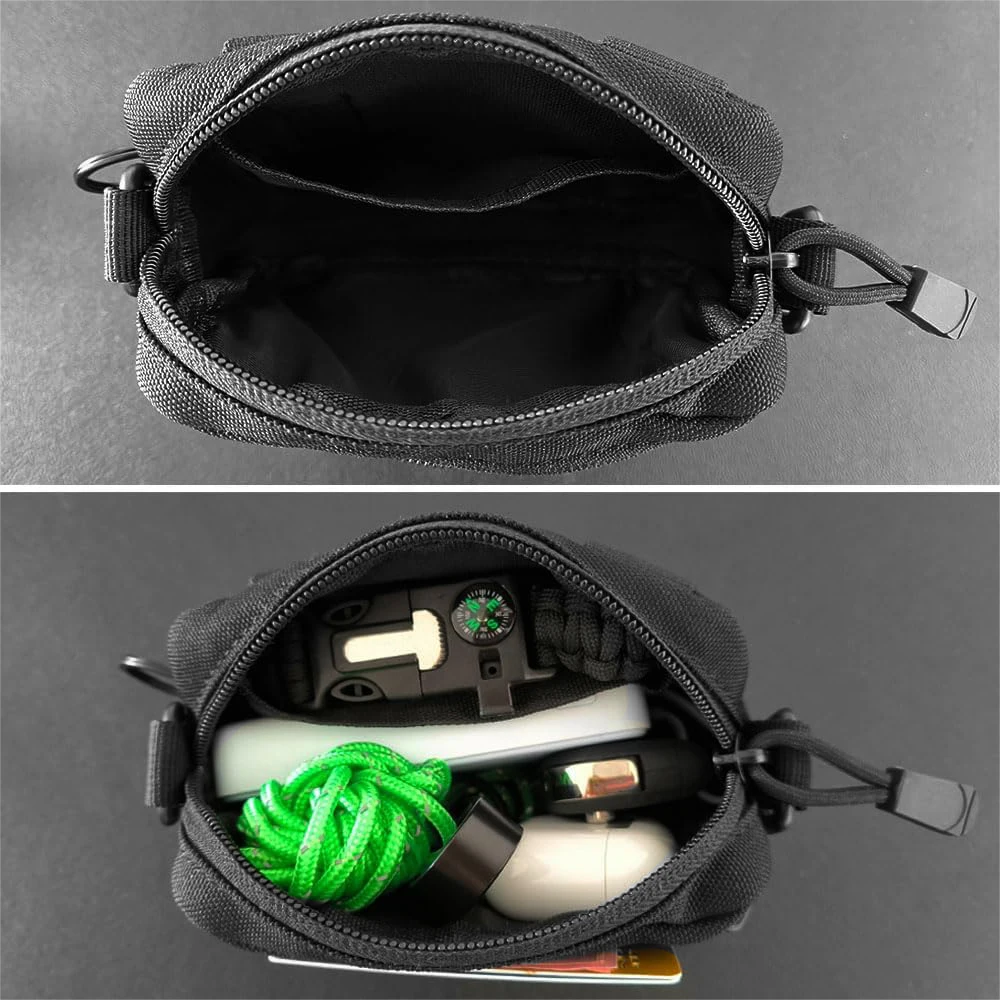 Bolsa de herramientas EDC pequeña táctica, bolsos cruzados, bolso de hombro tipo bandolera, riñonera multifuncional para caza - imagen 5