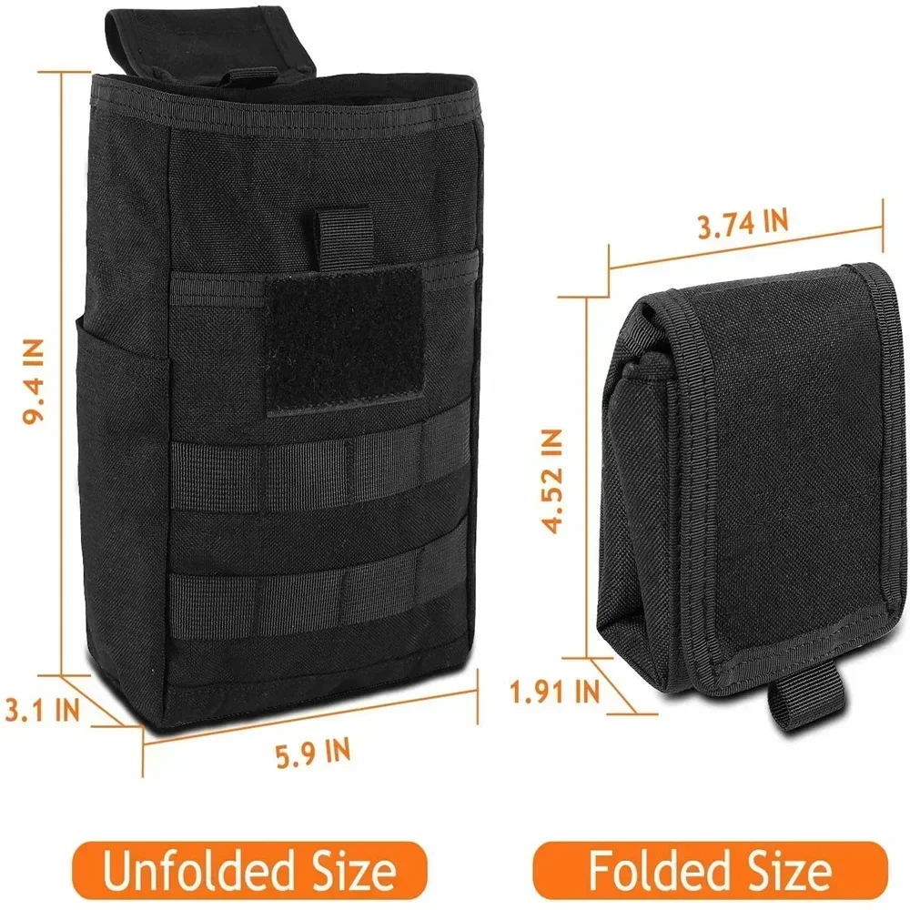 Bolsa plegable Molle para colgar munición, riñonera para acampar al aire libre, senderismo, caza, accesorios EDC - imagen 3