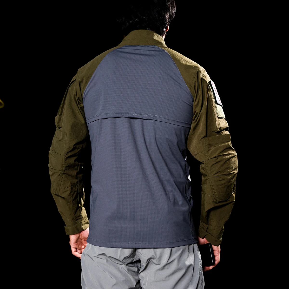 Ropa táctica Modular para exteriores, camiseta de Fitness elástica con sensación de hielo y protector solar de secado rápido para verano - imagen 4