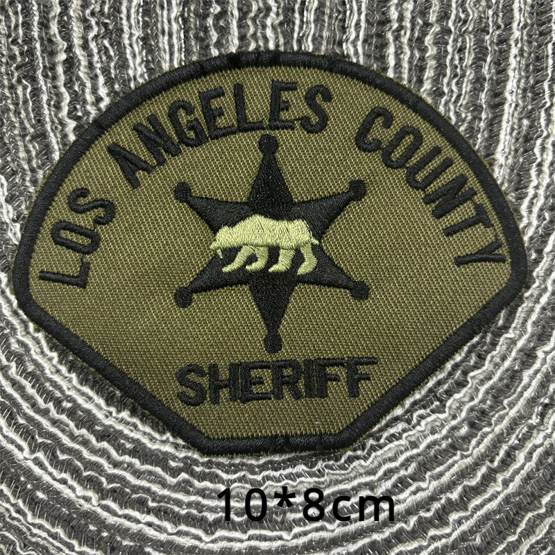 Insignia de disfraz de identificación de seguridad para chaleco, chaqueta, parches SHERIFF de EE. UU. con gancho y bucle, parche bordado táctico, emblema de moral - imagen 4