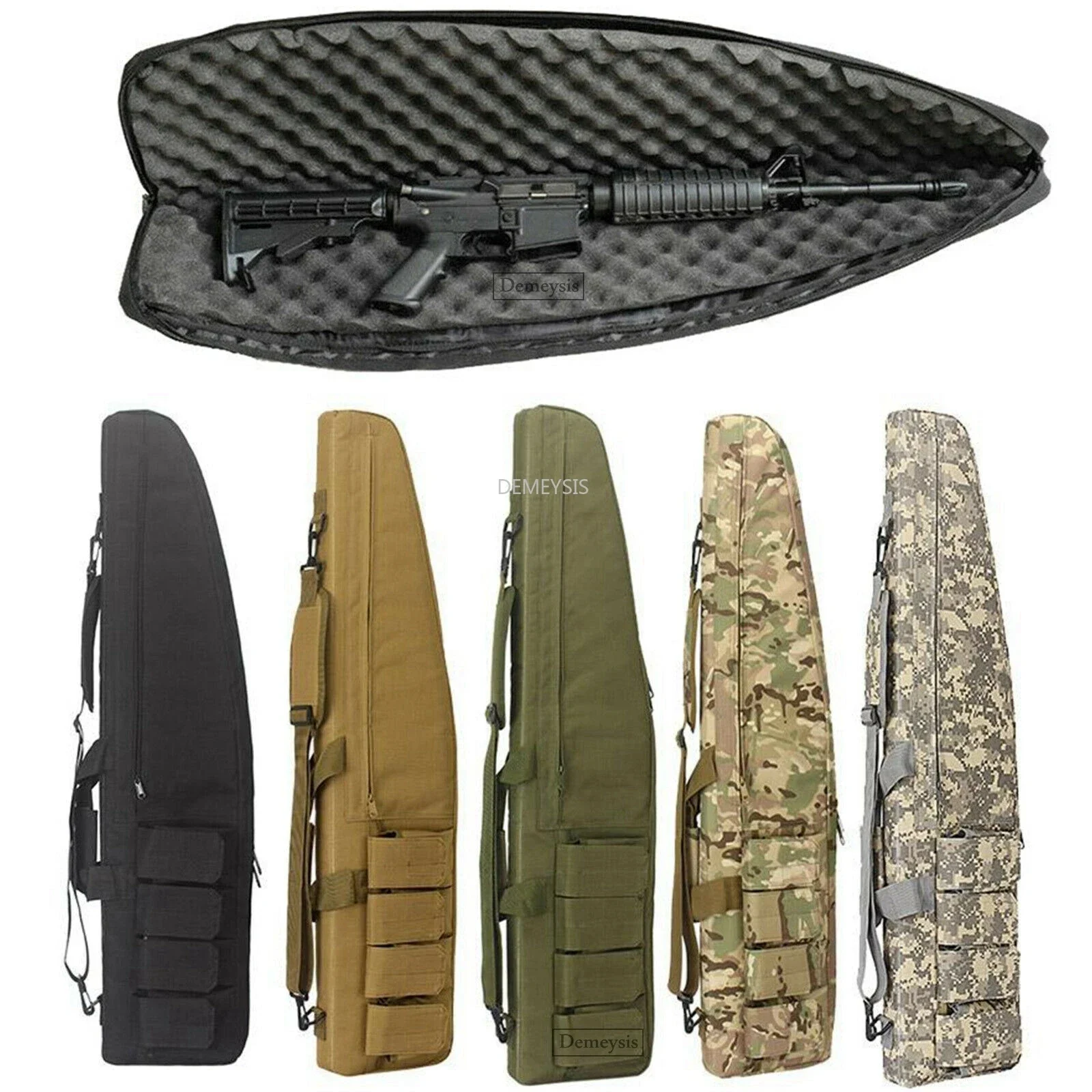 Bolsa para pistola de 70, 95 y 115cm, bolsa táctica para Rifle, mochila, carabina de francotirador, tiro Airsoft, bolsos de hombro para herramientas de caza