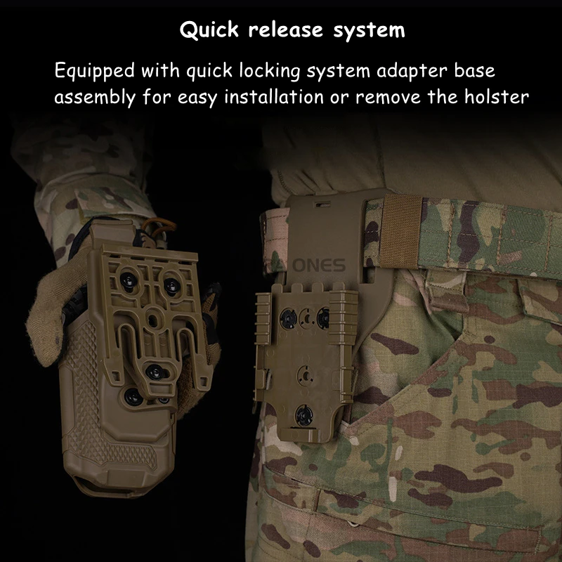 Funda Universal para pistola, fundas para pistolas tácticas de mano derecha para Glock SIG SAUER SPRINGFIELD WALTHER, funda para pistola deportiva de combate - imagen 5