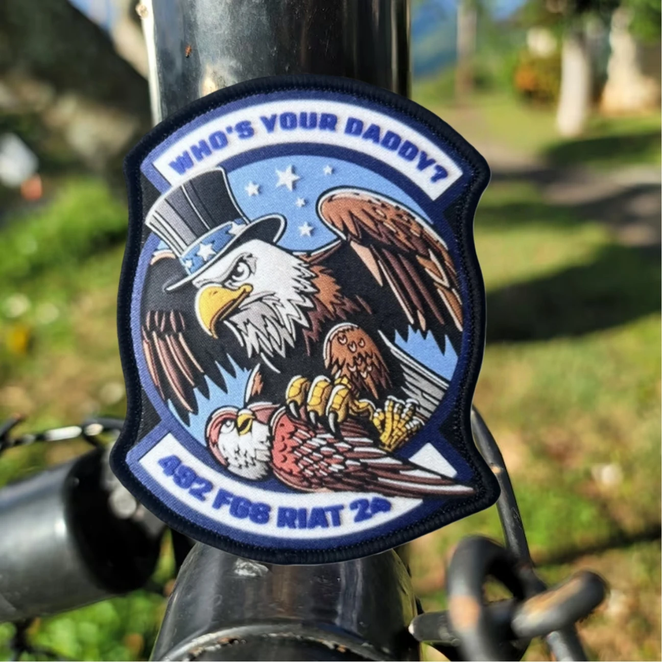 Parches impresos con insignia de moral de águila táctica para ropa, apliques personalizados militares tácticos, pegatinas para mochila con gancho y bucle - imagen 2