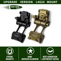 SOTAC L4 G24 NVG Soporte para casco Versión actualizada anodizada dura para la serie PVS-14, ANVIS, BNVD, GPNVG
