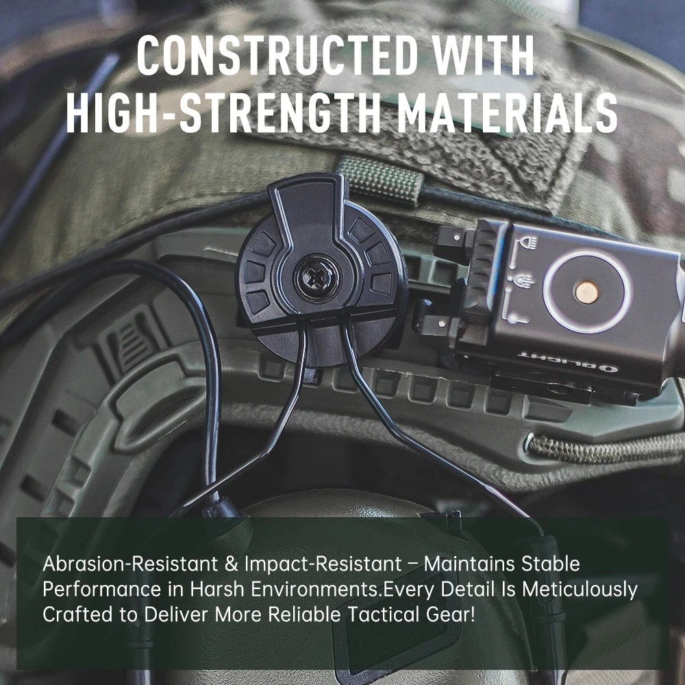 EARMOR-soporte adaptador de riel para casco, soporte táctico para auriculares, adaptador de riel de arco, accesorios para casco - imagen 4