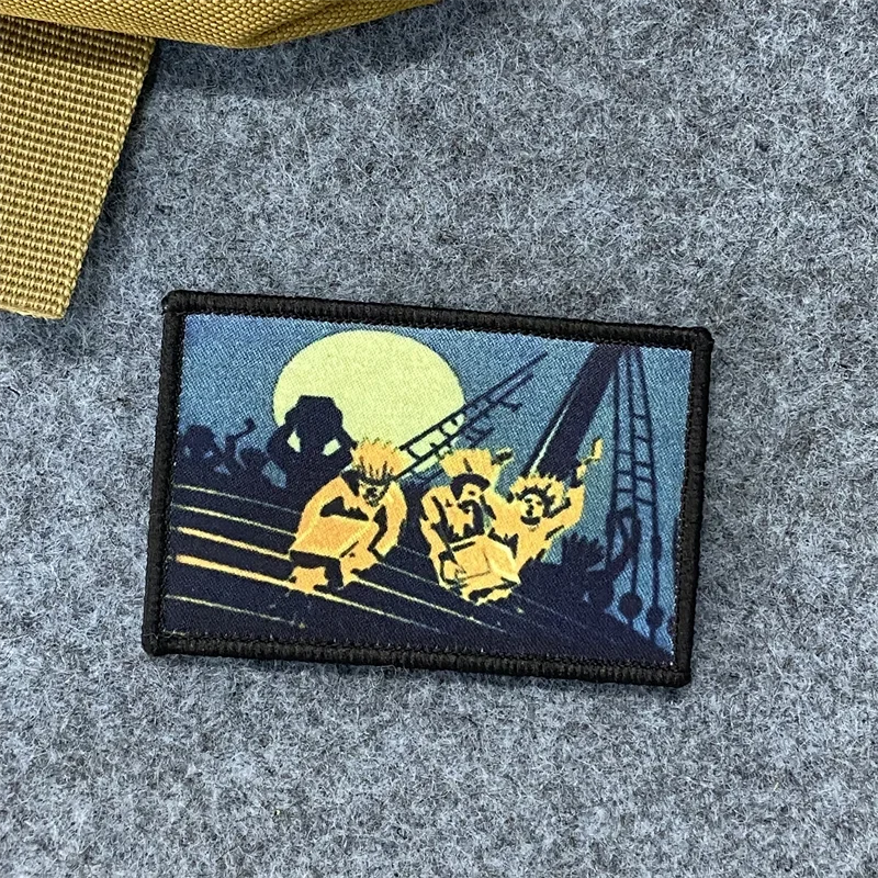 Parche de insignia de moral para fiesta de té, pegatinas con estampado interesante, brazalete de gancho y bucle, mochila táctica militar, accesorios decorativos - imagen 4