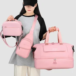 Bolsa deportiva seca húmeda bandolera para gimnasio viaje acampada