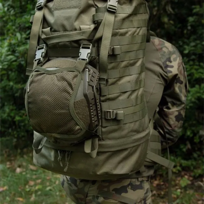 Mochila táctica multifuncional para ciclismo al aire libre, casco, paquete de accesorios externos