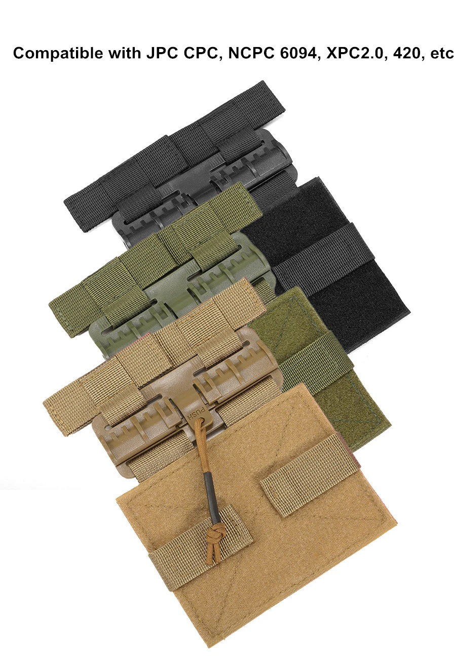 Kit de hebilla de chaleco táctico Universal de liberación rápida, Kit de aparejo de pecho duradero, Kit de sistema Molle para chaleco JPC CPC NCP XPC 6094 420 - imagen 3