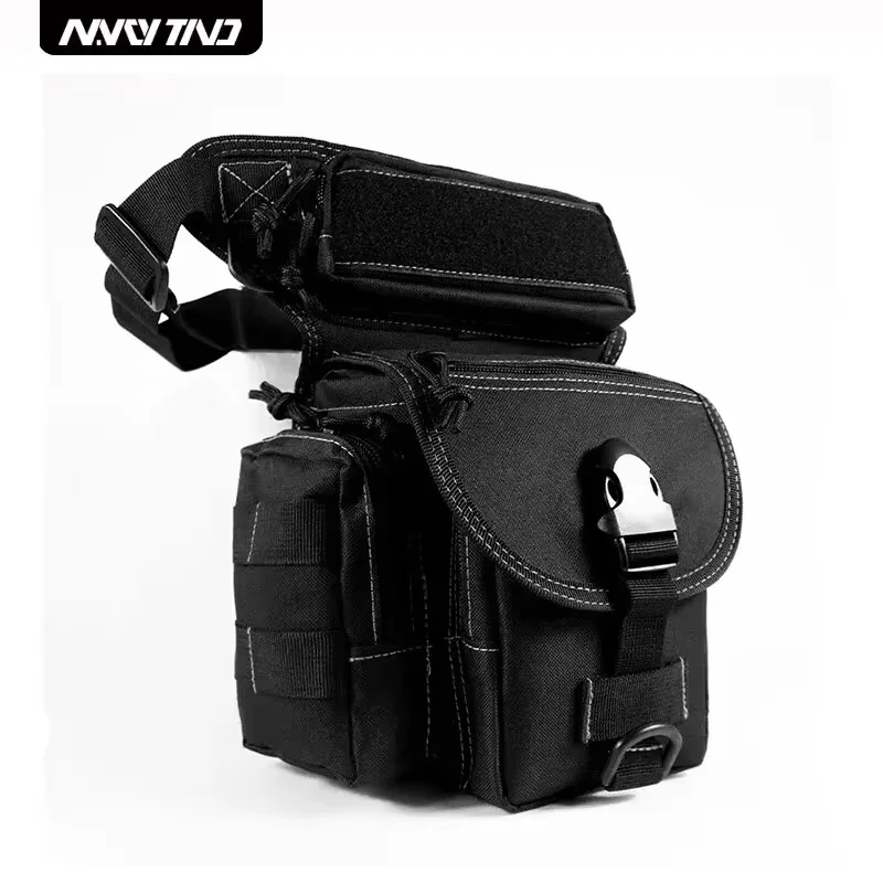 Bolsa de pierna táctica para exteriores, cinturón con sistema Molle, nailon duradero de alta resistencia para deportes y Fitness, paquete portátil