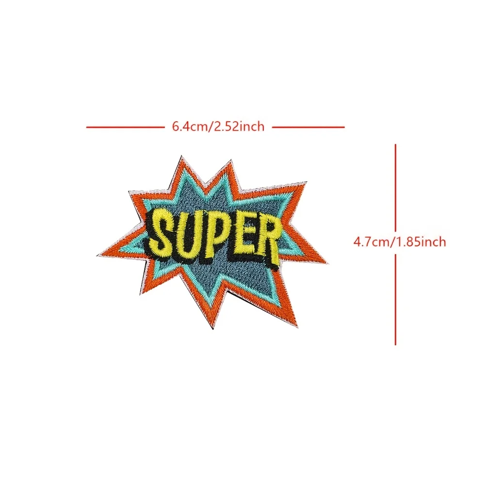 Parches Velcro Mochila TáCticos De Bordados Parche Bordado de Velcro con Estilo Cómic Súper y Burbuja de Estallido, Memes Divertidos - Insignia Táctica de Moral para Mochila - imagen 5