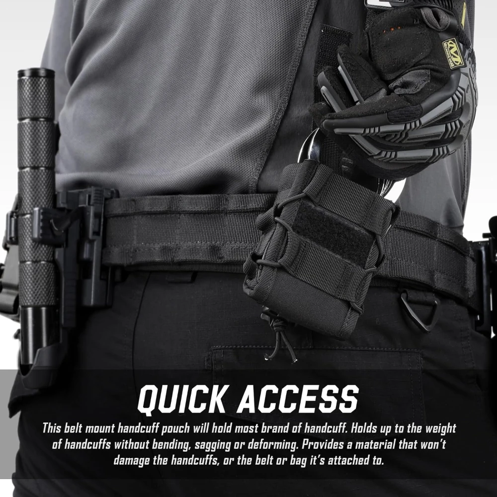 Funda para esposas MOLLE rígidas articuladas de servicio - imagen 3