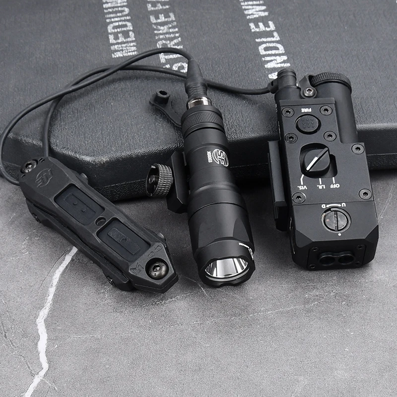 WADSN CQBL 1 Metal rojo verde azul IR láser M300 M600 SF linterna LED blanca interruptor de presión de Control Dual compatible con riel Picatinny - imagen 3