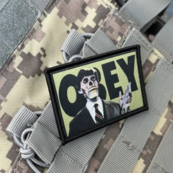 Parche They Live OBEY - insignia de moral militar táctica con velcro