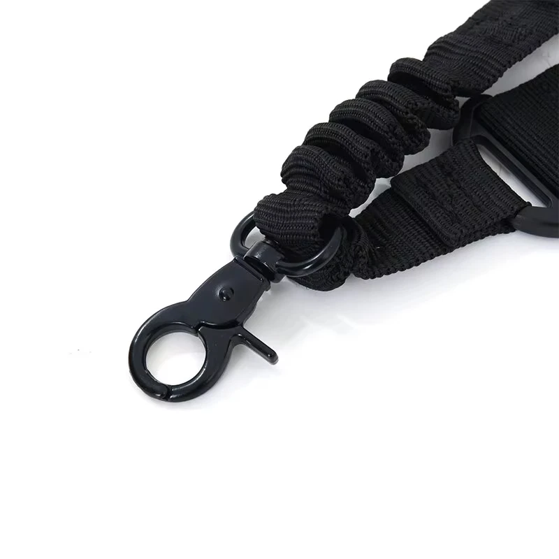 DIZETION Eslinga táctica de un solo punto Eslinga de nailon ajustable con soporte giratorio QD - 1 correa para rifle/escopeta de liberación rápida - imagen 4