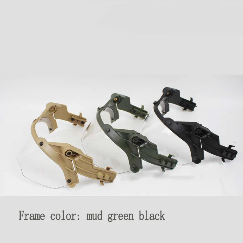 Guía RÁPIDA, gafas para casco táctico, guía para casco AF RÁPIDO desmontable de 90 grados, gafas protectoras antivaho y antidisturbios OP CS - imagen 4