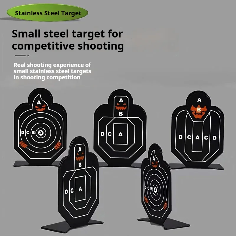 Elemento lanzador de balas suaves objetivo de acero pequeño objetivo de acero para hombre objetivo de tiro pequeño hombre amarillo objetivo de aleación pegatina objetivo