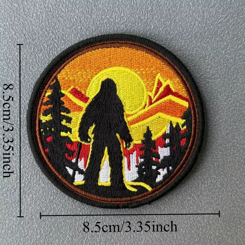 Parche táctico Bigfoot bordado militar con velcro gancho y bucle - imagen 4