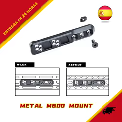 Equipo táctico M300 M600, Base de montaje para linterna, soporte Vertical de Metal negro, soporte para linterna libélula, accesorios tácticos