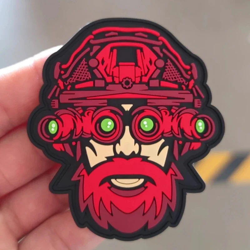 Blue Weapon Master parches Klett de PVC, insignia de moral táctica, equipo al aire libre, pegatina de decoración de mochila - imagen 4