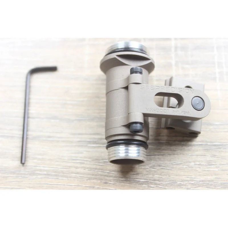 Soporte de linterna táctico m-ax Universal, estante giratorio de luz táctica hecho de aluminio espacial 6068 con tecnología CNC - imagen 2