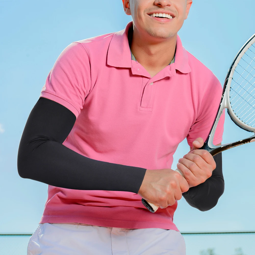 Mangas de brazo refrescantes para correr, deportes al aire libre, protección solar, calentadores de brazos, cubierta para ciclismo, pesca, baloncesto, puños elásticos para hombres y mujeres - imagen 3