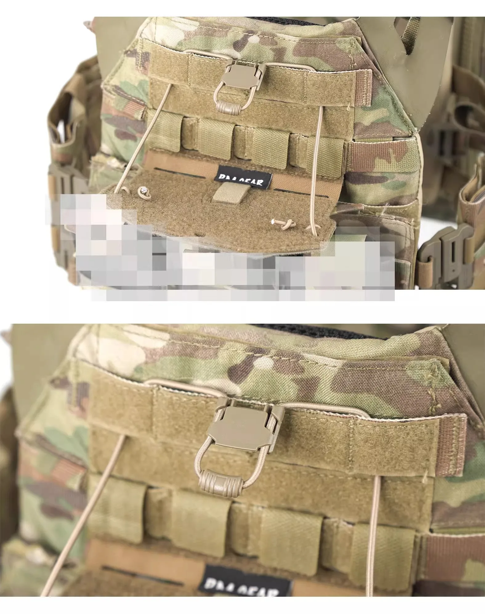 DMGear Molle FCSK estante para teléfono móvil bolsa de pecho táctica bolsa de mapa Panel de administrador equipo Airsoft accesorios de equipo de caza al aire libre - imagen 5