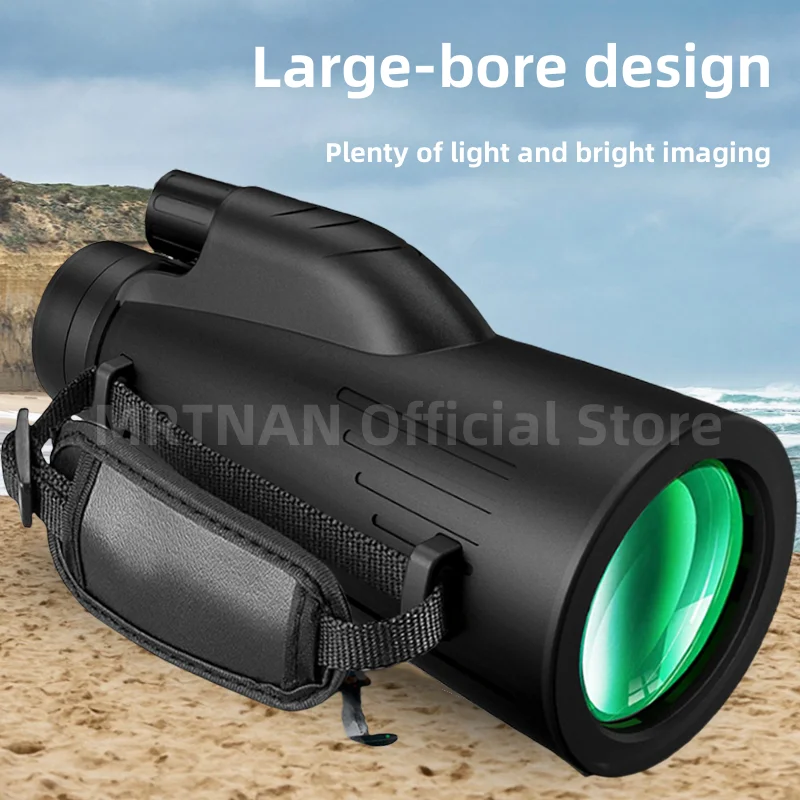 Monocular potente de largo alcance, telescopio portátil profesional de gran aumento para acampar, 5000M, 12x50 - imagen 2