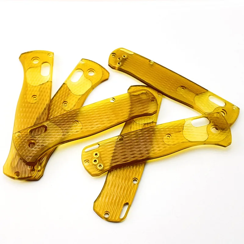 1 par de cuchillos plegables con mango de agarre, básculas para Bugout 535 genuinos de Benchmade, accesorios de bricolaje - imagen 2