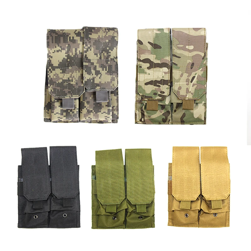 Funda táctica doble ultraligera, bolsa para revistas con pierna caída, 5,56/7,62, bolsa para revistas, Panel de pierna caída, aparejo MOLLE para muslo - imagen 5