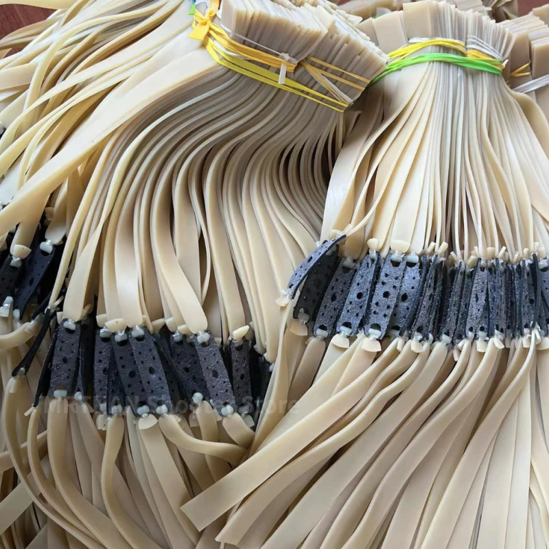 5 pezzi di elastico per fionda da caccia potente elastico piatto 2 mm addensare alta elasticità accessori per tiro alla catapulta all'aperto - imagen 4