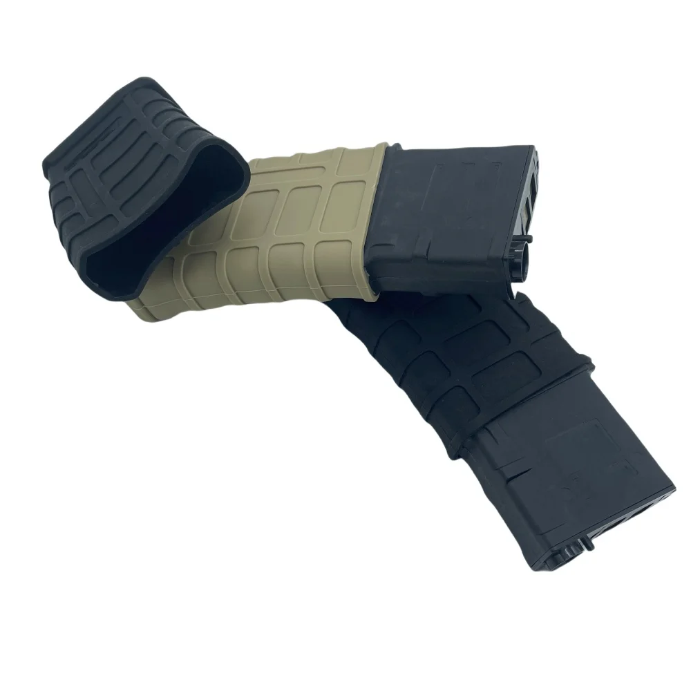 Funda de goma táctica M4/M16 para revista rápida, funda para bolsa Mag 5,56, funda antideslizante de goma, cartucho para pistola Airsoft, accesorios de caza - imagen 5