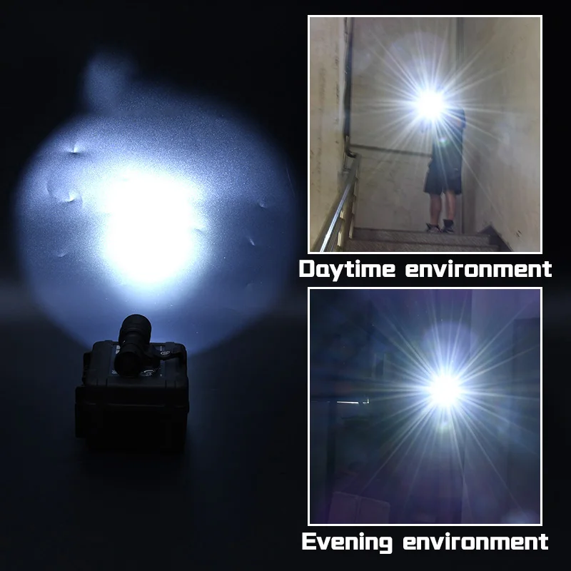 WADSN Airsoft M600 M300 Surefir linterna táctica M640 M340 arma Scout Light Rail Base giratoria Fit m-lok Keymod Rail Mount - imagen 3