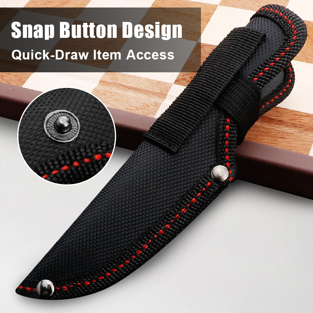 Funda para cuchillo, funda para hoja de bolsillo con hebilla para cinturón, herramienta multifunción, funda protectora para cuchillo, herramientas para cinturón - imagen 4
