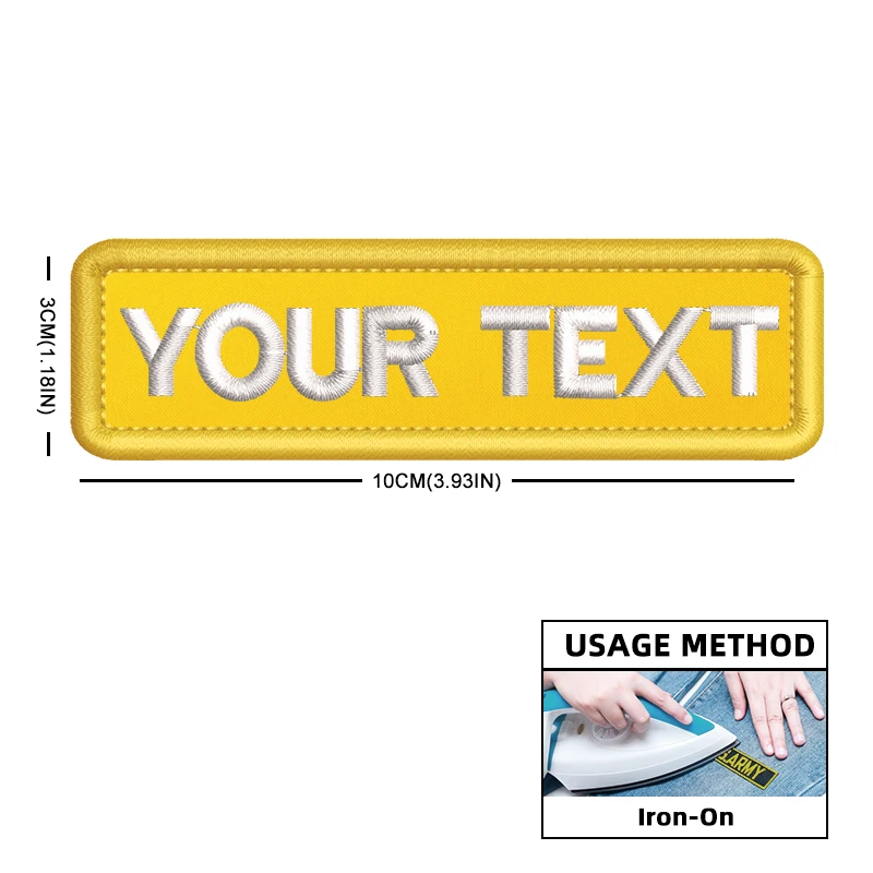Parche con nombre personalizado, combina con colores, parches personalizados, insignia táctica militar bordada, emblemas de rayas para chaqueta de mochila - imagen 5